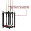 Regent Corner Pool Cue Rack-34056621