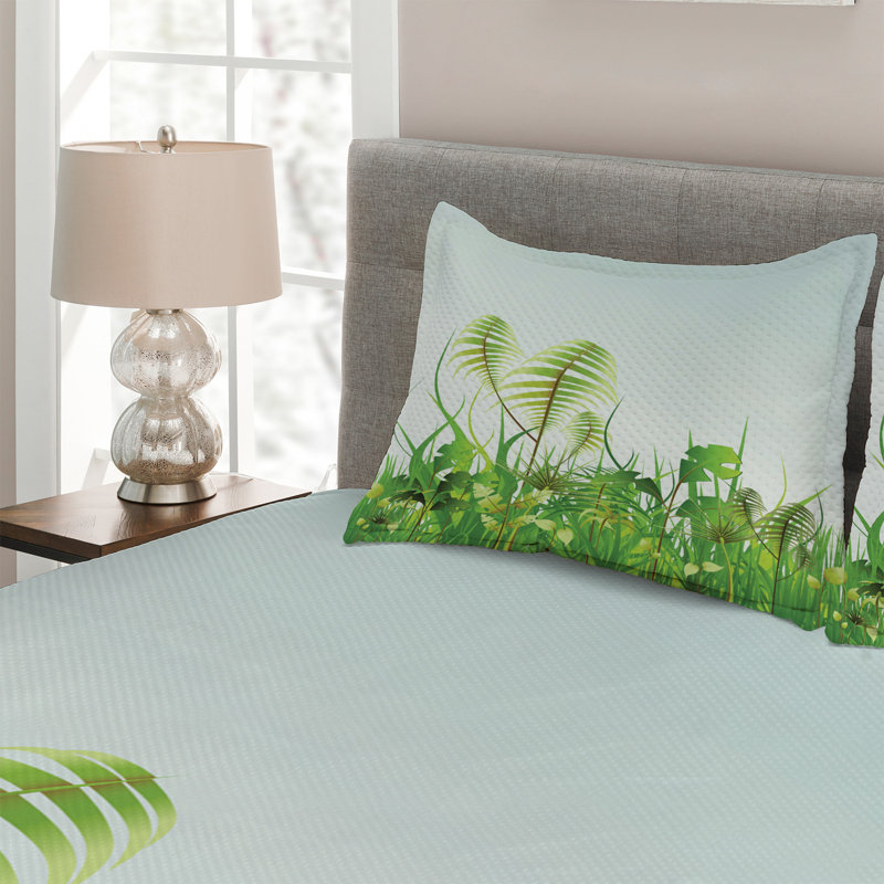 Forest Coastal Polyester Coverlet