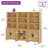 74" Tall Bookshelf With Doors, Large Bookshelf Set Of 3 ,Farmhouse Bookcase With Open Shelves For Living Room, Home Office, Library-1804124827