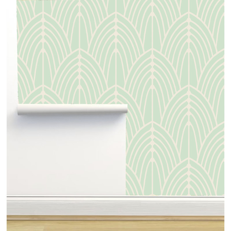Rouleau de papier peint texturé L 2,16 pi x l 5 po Amy Mac Ready Designs, Vert