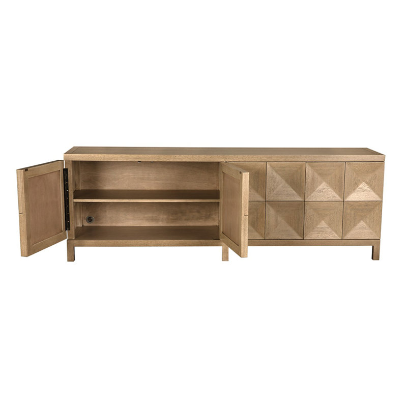 Quadrant 4 Door Sideboard, Washed Walnut