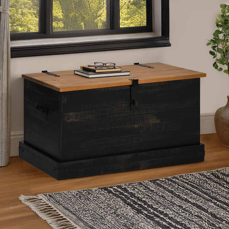 Camp Trunk / Footlocker, Natural/Black