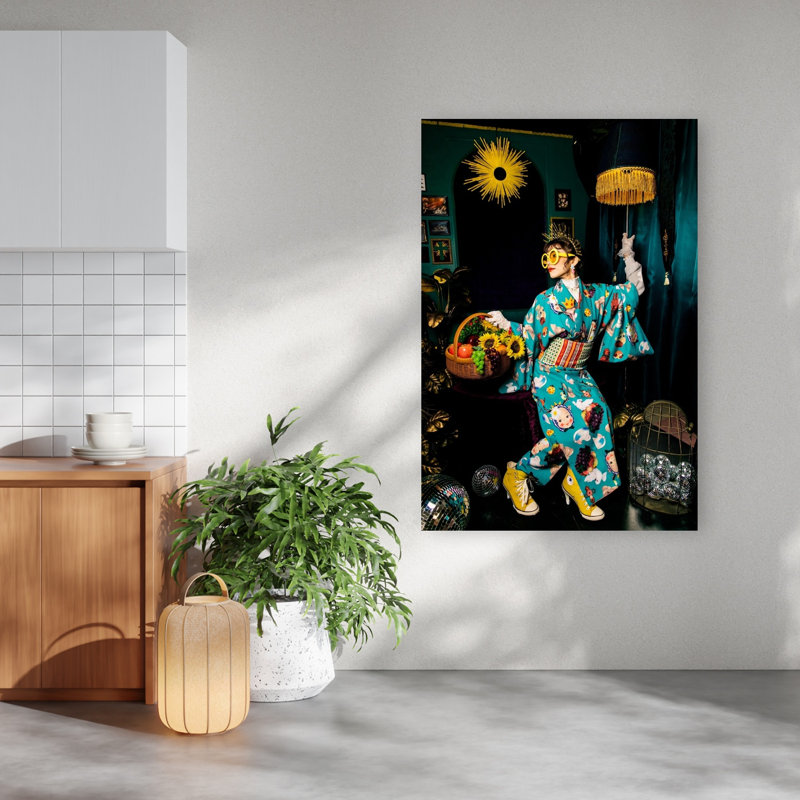 Impression d'art contemporain japonais de style japonais, 60" H x 40" W