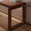 Bureau rectangulaire en bois massif noyer clair-110909420