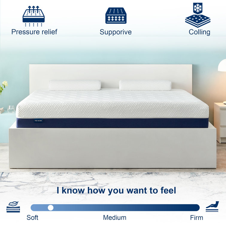 Molblly Full Mattress, 14 Inch Memory Foam Mattress Bed in a Box,  Breathable Bed Comfortable Mattress for Cooler Sleep Supportive & Pressure  Relief