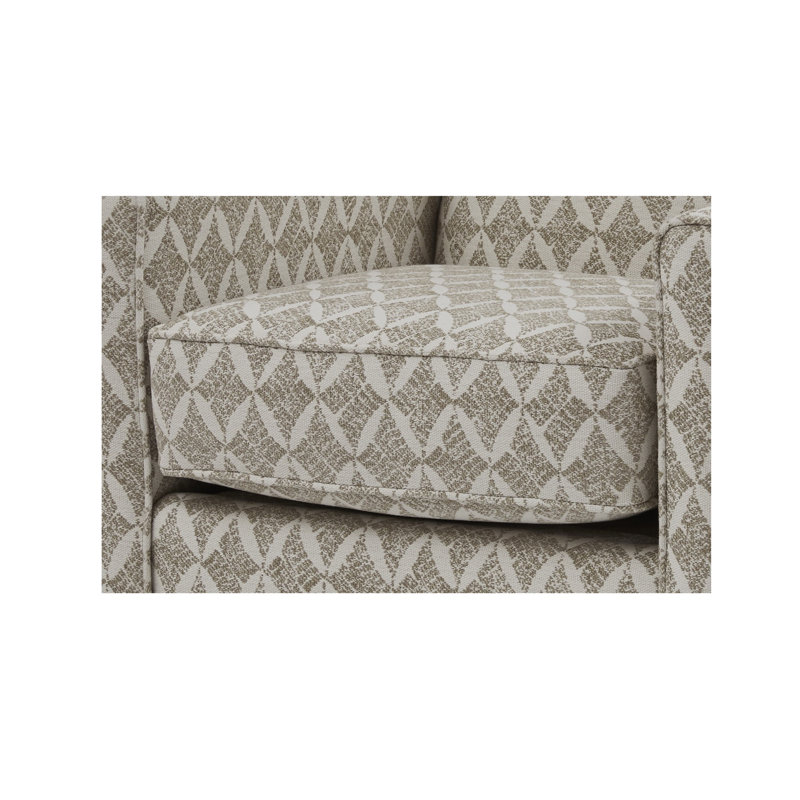 Fauteuil en polyester de 30 po de large Aravis, Polyester sable Bynum