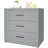 3-Drawer Wood Dresser - Wide Chest for Bedroom, Living Room or Home Office-1011647938