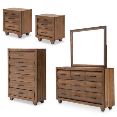 Brooklyn Walk 5-Piece Bedroom Set - Burnt Umber