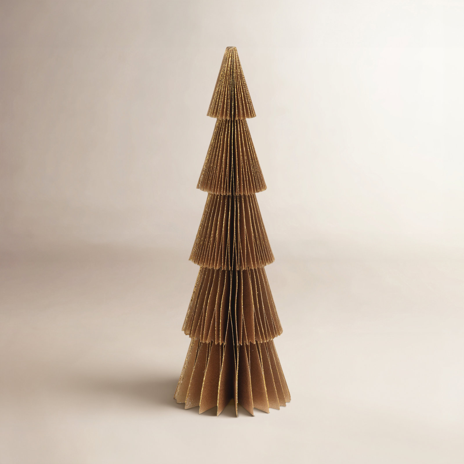 Miriam 6-Piece Paper Tabletop Tree Set, Gold