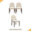 Ensemble de 2 chaises de salle à manger rembourrées sans accoudoirs en tissu Mid Century-1806630020