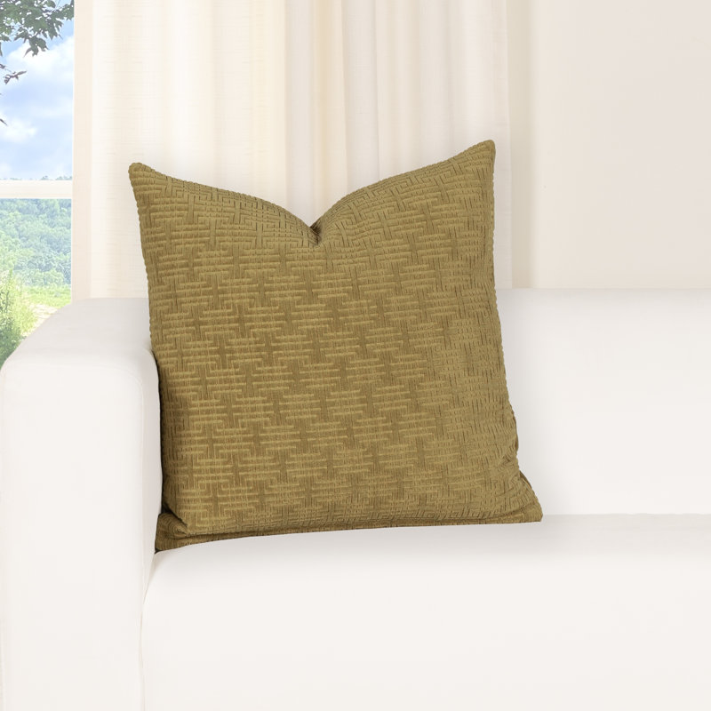 Coussin Odeon, 26" x 26", Polyfill, Seaweed