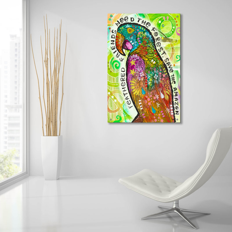 «Conservancy for the» par Dean Russo, art mural en verre acrylique, H 36 po x l 24 po x P 0,2 po