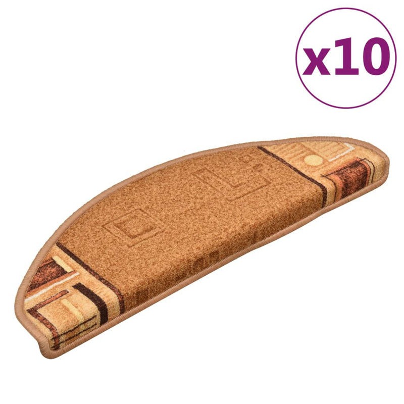 Gracelino Non-Slip Stair Tread, 10 Pieces Included, Rectangle 21cm x 10.65cm