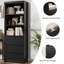 Bibliothèque de 70 po de hauteur avec 3 tiroirs, bibliothèque moderne en bois avec 3 tablettes ouvertes, armoire de rangement pour bureau personnel-679477601