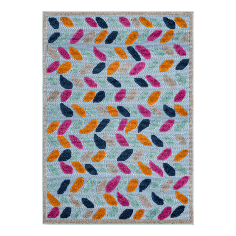 Chevron Indoor / Outdoor Rug, Rectangle 4' x 6'