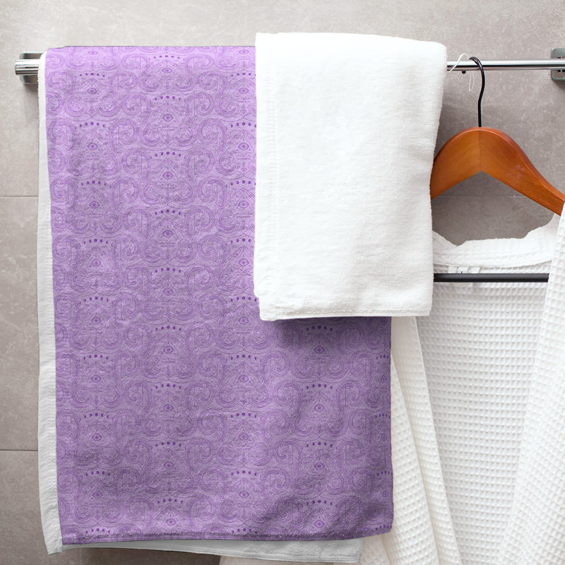Katelyn Elizabeth Bath Towel, Purple Pastel