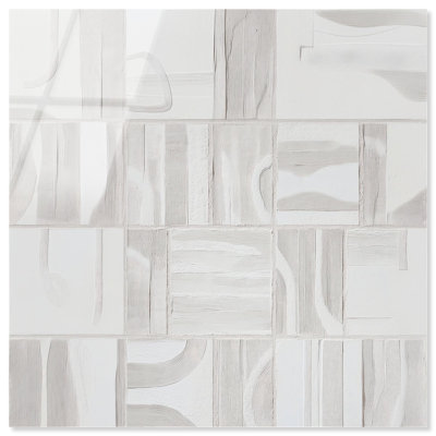 Linear Cadence I Acrylic Print Abstract Wall Decor by Art Remedy, Ready to Hang, 20 x 20