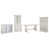 4 Pcs:Desk,Filing Hutch,Storage Cabinets,Bookcase is out of stock