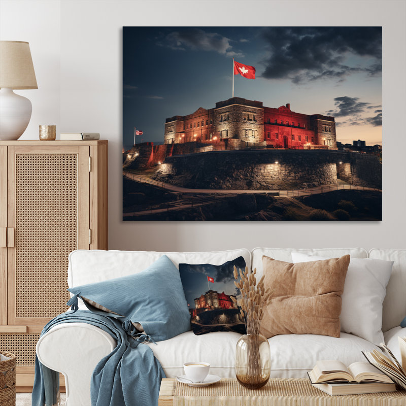 Canada historique grandeur II - reproduction, H 30 po x l 40 po x P 1,5 po, Toile tendue