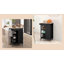 Rolling Kitchen Cart with Storage Cabinet, Drawer, Top-1340042556