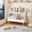 Bibliothèque pour enfants et organisateur de jouets, 5 cubes, bibliothèque ouverte en bois, 2 étages, pour bébé