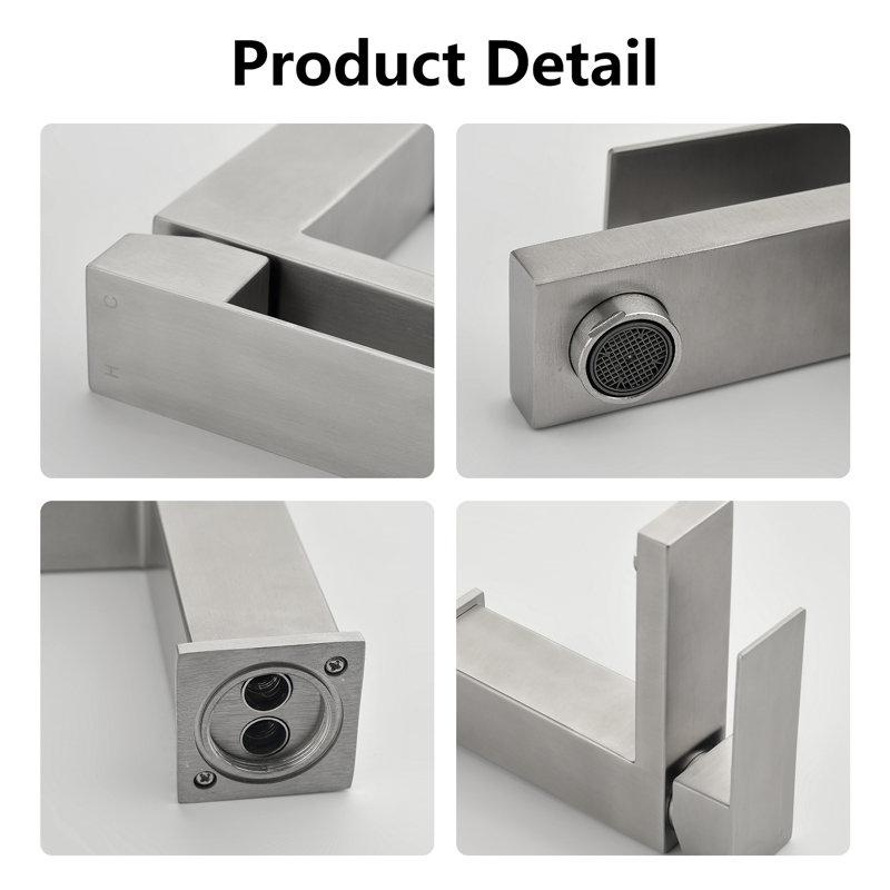 Single Hole Bathroom Faucet, Brushed Nickel