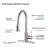 Stainless Steel Pull Down Kitchen Faucet With Soap Dispenser