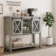 Push Pull Barn Door Dining Cabinet, Sofa Control Table Cabinet-106532802