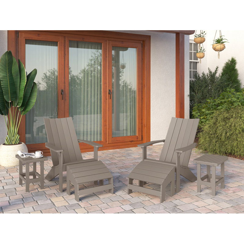Chaise Adirondack moderne Crystal Harbor beige