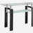 Randall Black 1-Shelf Rectangular Glass Top Sofa Table