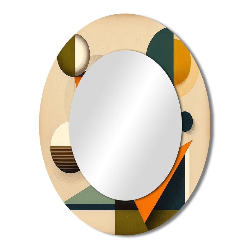 Miroir mural Mid-Century Minimal, 43 po x 33 po