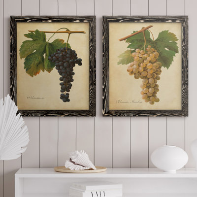 «Vintage Vines», reproduction encadrée prête à accrocher