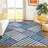 Machine Washable Indoor/Outdoor Bourkelands ACN2339 Geometric Rug-2047556767