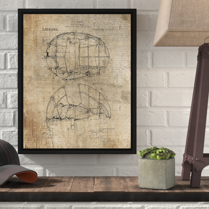 « baseball mask reart », impression sur toile