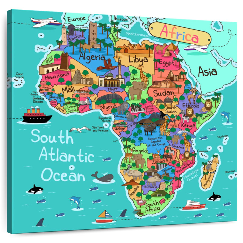 Carte de touriste d'Alazia en Afrique
