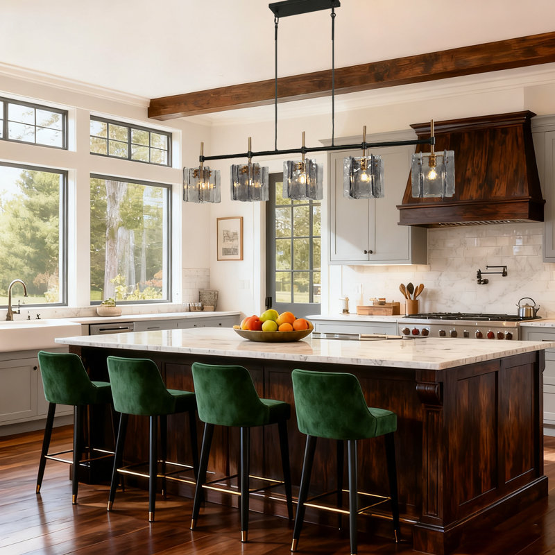 5-Light 63" Width Oversize Kitchen Island Lighting