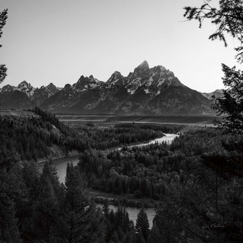 Grand Tetons IV by Andre Eichman - No Frame Print on Canvas, 51cm H x 51cm W x 3.8cm D