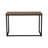 Sunjoy Bekircan 47.5" Modern Computer Desk Workstation with Wood Tabletop and Black Steel Frame for Home Office, Brown