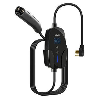 Chargeur de niveau 2 Tesla, courant réglable de 32 ampères, chargeur de voiture électrique portable 240V avec câble de charge de 25 pieds, prise NEMA 14-50P, écran LCD, connecteur NACS, pour modèle Tesla Y / X / 3 / S