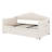 Upholstered Twin Size Daybed With Adjustable Height Pop Up Trundle And USB & Type-C Charging Port, 2 Side Pockets-1157667719