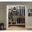 Heavy Duty Adjustable Wardrobe System with Shoe Shelf and Clothes Rail 2.4m Wide White Wire Shelving by ClosetMaid ShelfTrack