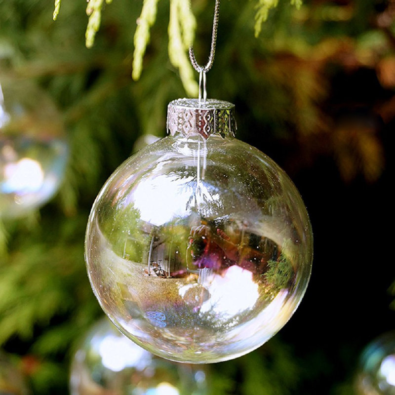 10cm Solid Colour Glass Bauble