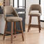 Upholstered Padded Counter Stools Armless Barstools With Wooden Legs For Kitchen Island Bar Counter-660955700