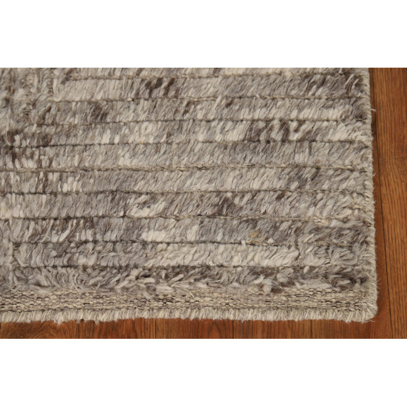 Abstract Wool Moroccan Modern Accent Rug 2x3