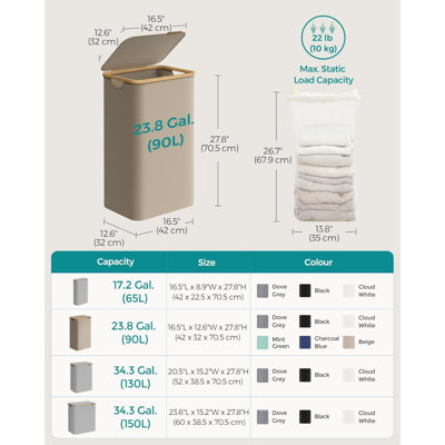 Cardboard, Faux Leather Laundry Room Organiser