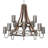 12 - Light Dimmable Tiered Chandelier