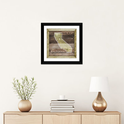 " California Rustic Map " by PI Galerie