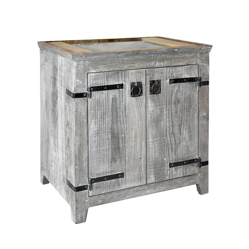 Americana 31" Whitewash Vanity Set