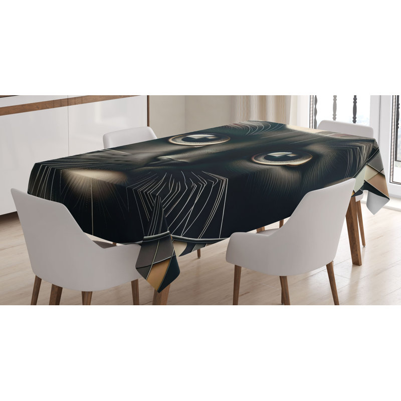 Lauralye Rectangle No Pattern Microfiber Tablecloth, 84" Rectangle