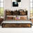 Vintage Carved Bed With 6 Drawers, Modern Bed With Charging Station & Led Lights-203328945-203328947